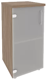 Офисный шкаф низкий узкий лев./прав.(1 низкий фасад стекло)